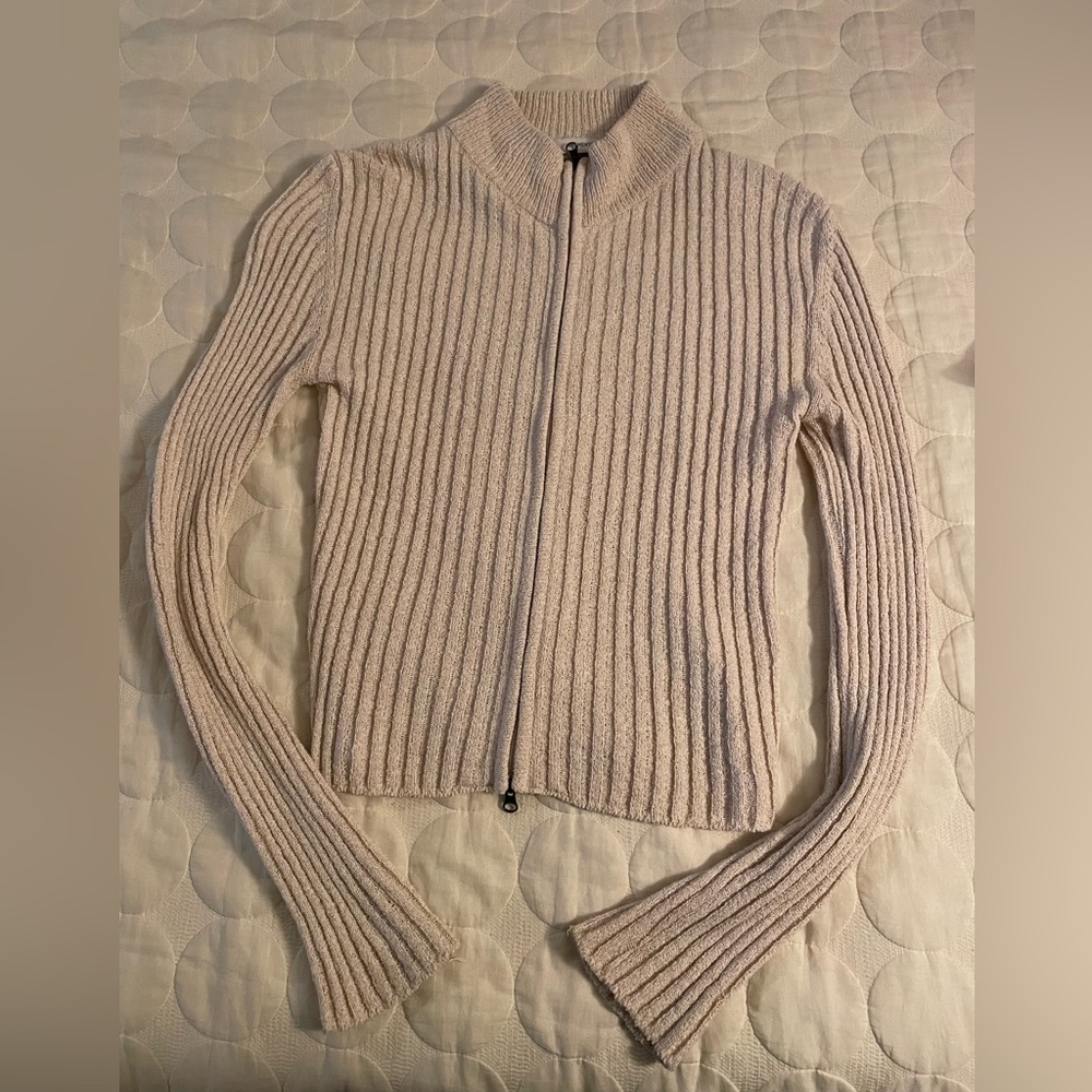 Amomento Mock Neck Cardigan